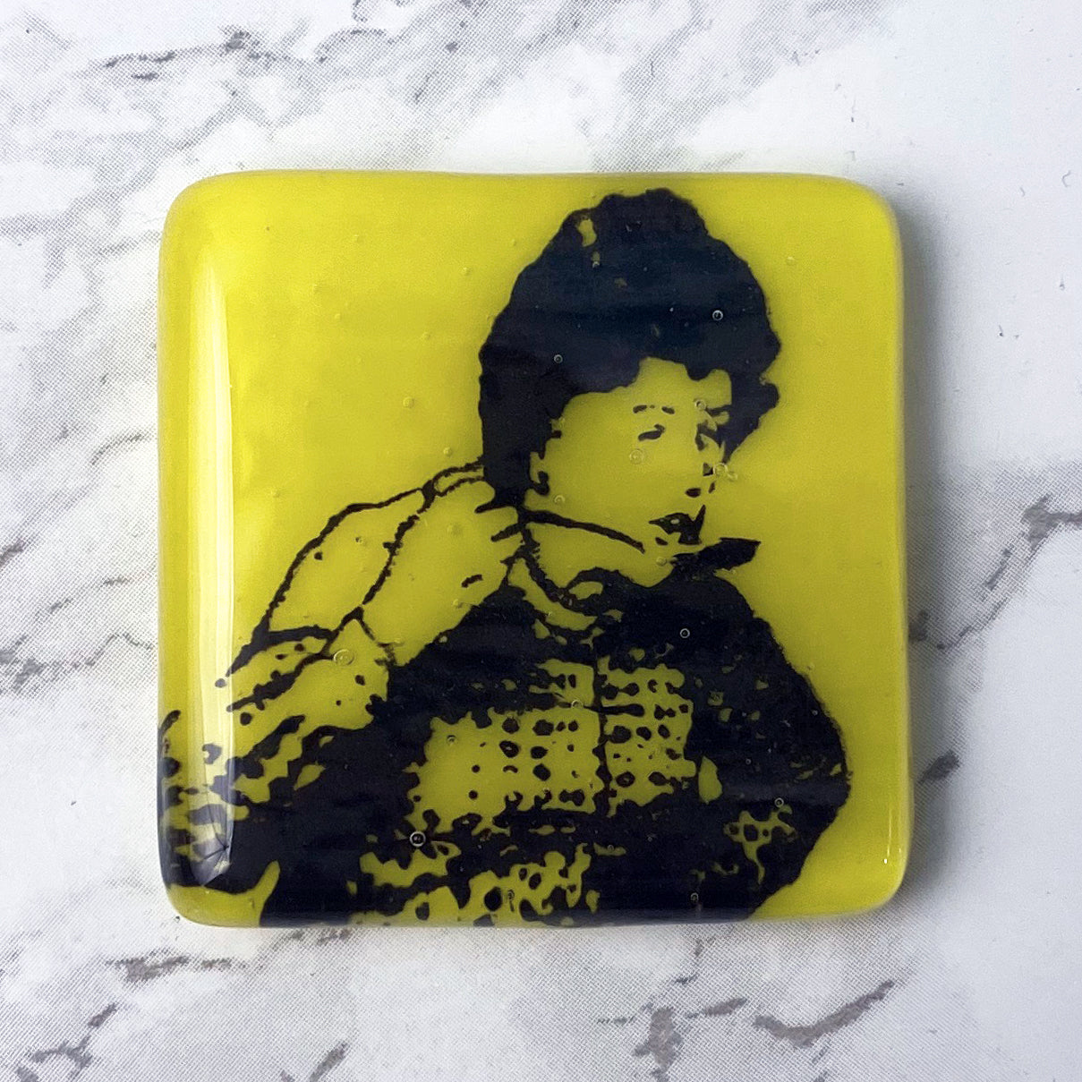 Julia Child Fused Glass 1.75" Magnet