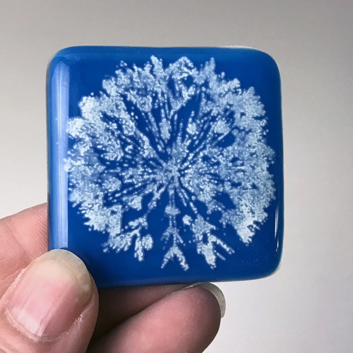 Dandelion Fused Glass 1.75" Magnet