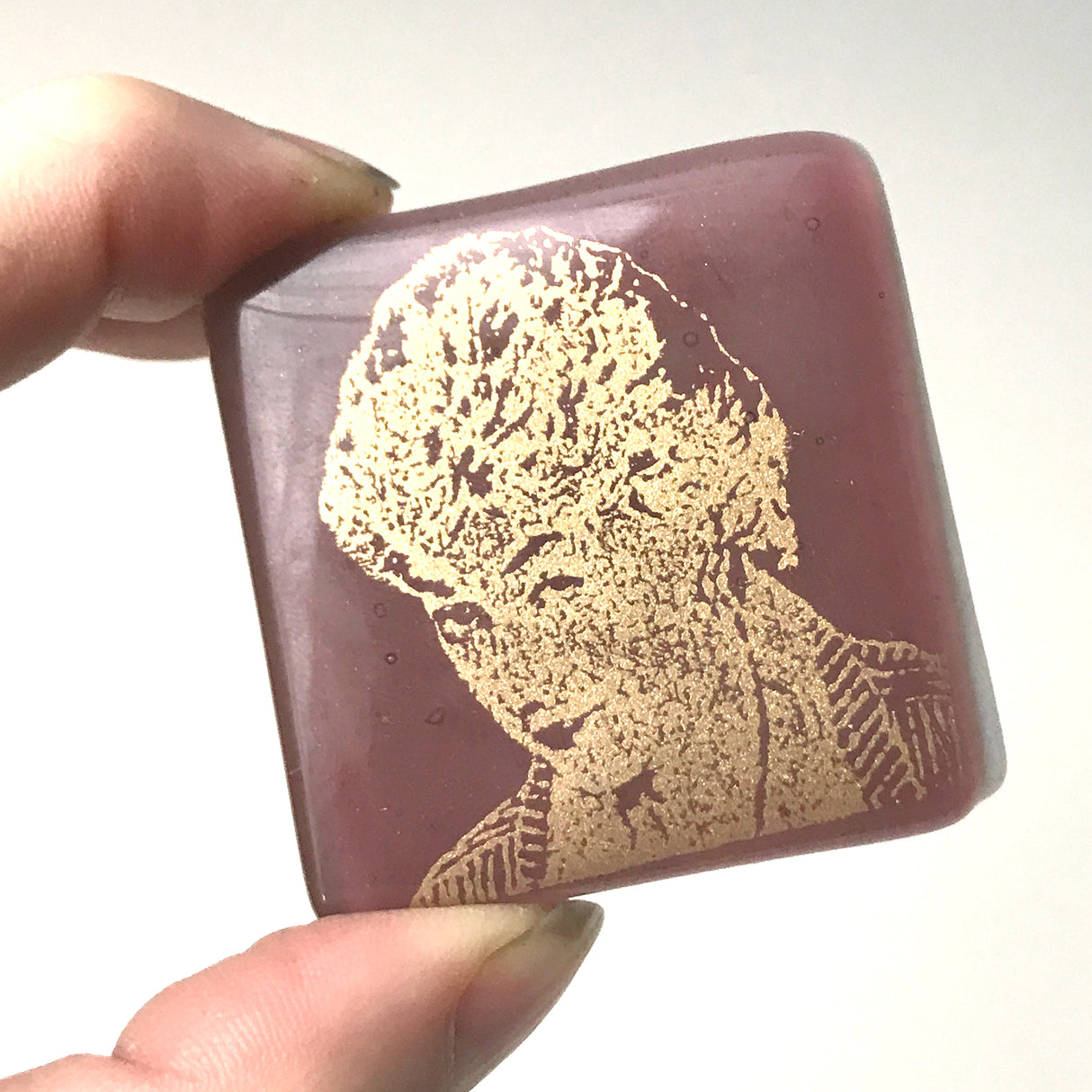 Golden Girls Actress Bea Arthur Fused Glass 1.75" Magnet