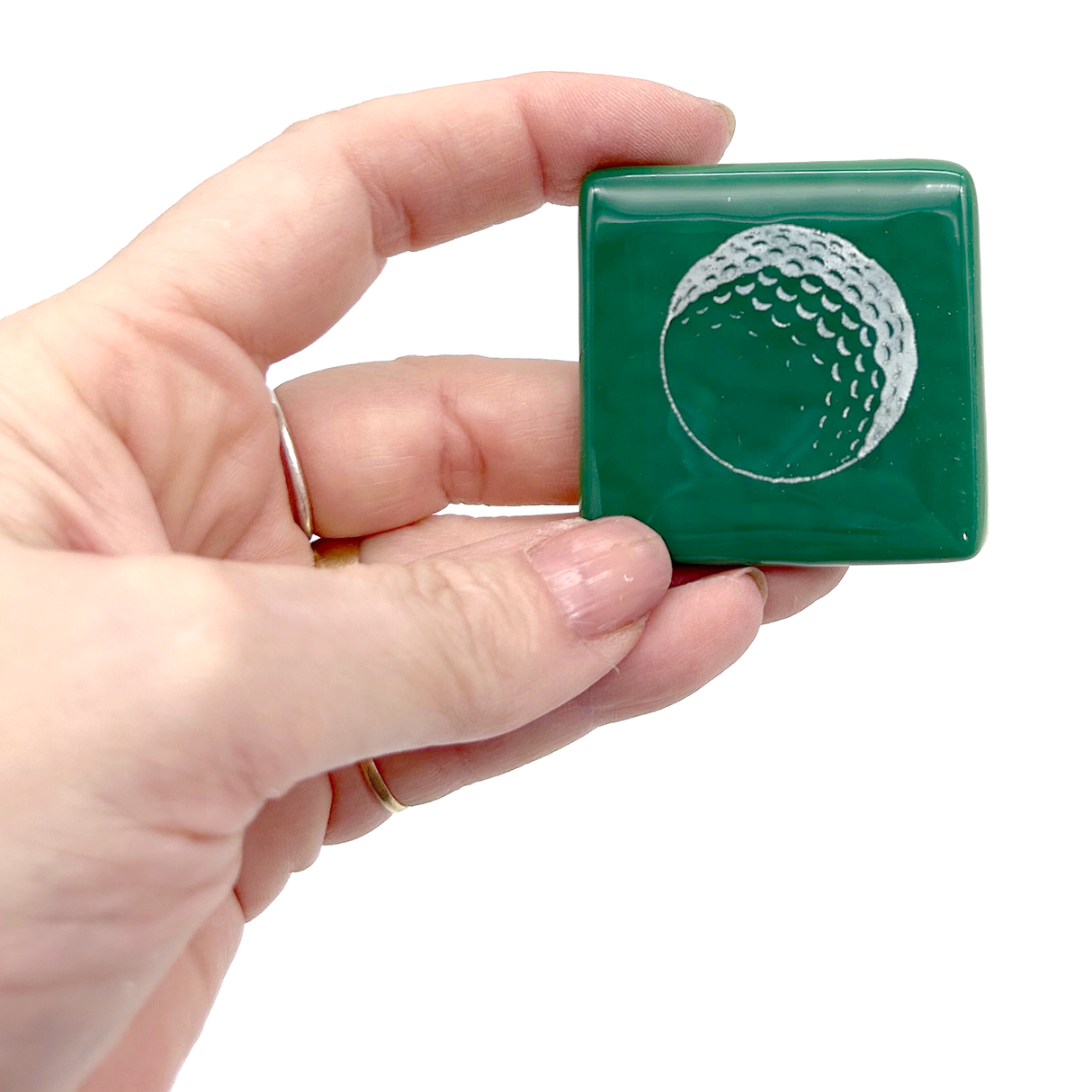 Golf Fused Glass 1.75" Magnet