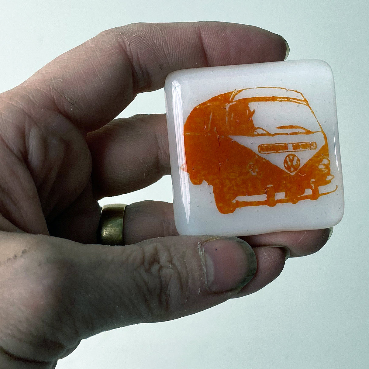 VW Van Fused Glass 1.75" Magnet
