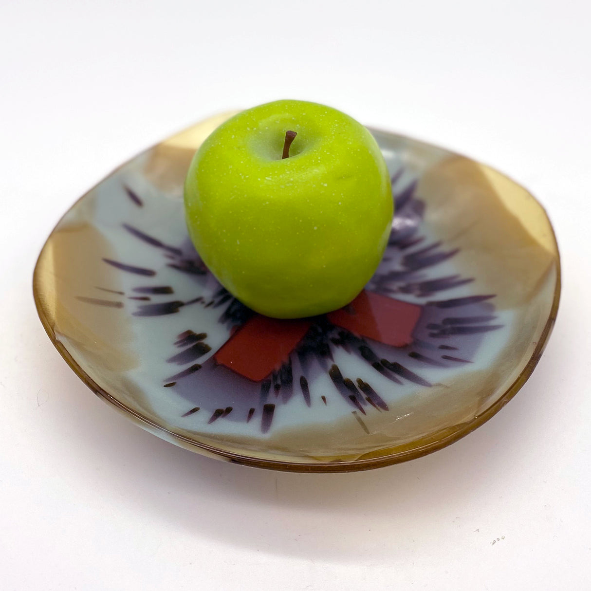 Medium Bowl - One of a Kind, Amber-Blue-Red