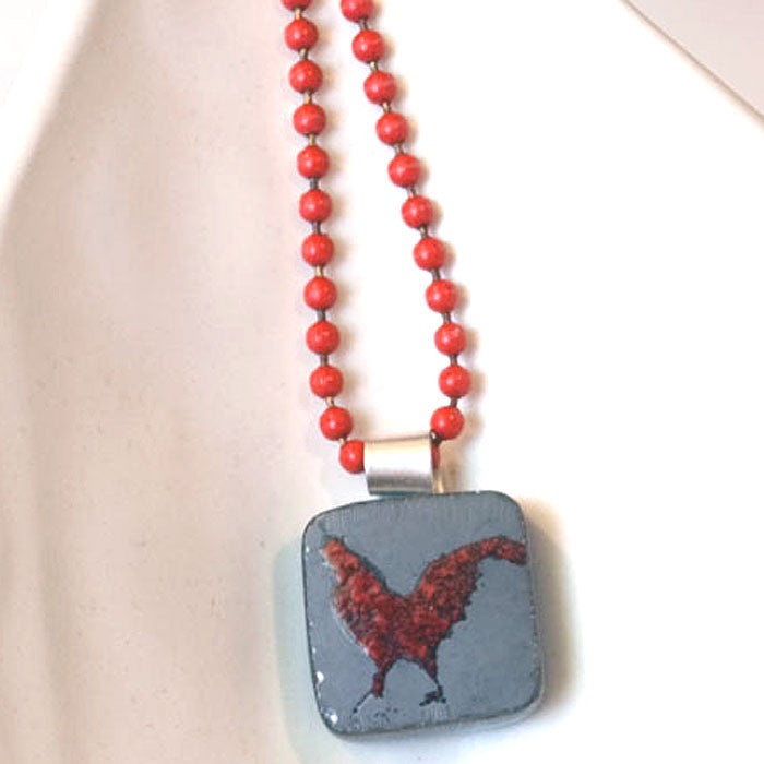 Rooster Mini Necklace