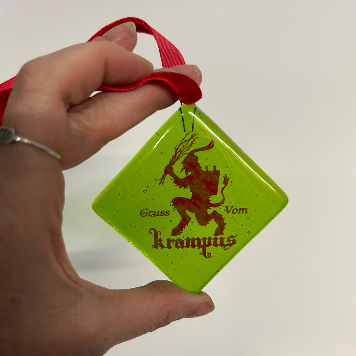 Krampus 2.25" Fused Glass Ornament