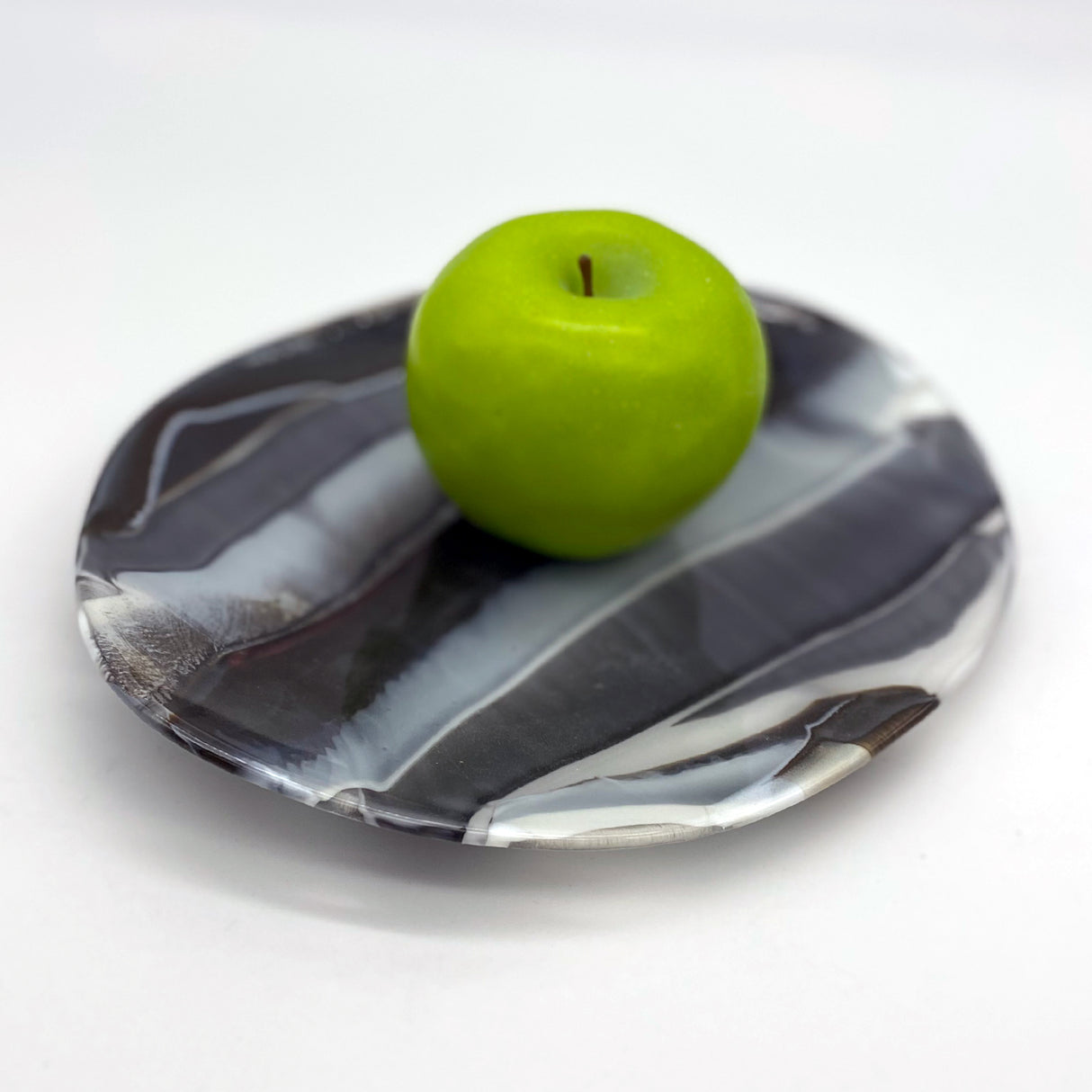 Serving Plate - One of a Kind, Black-White Stripe