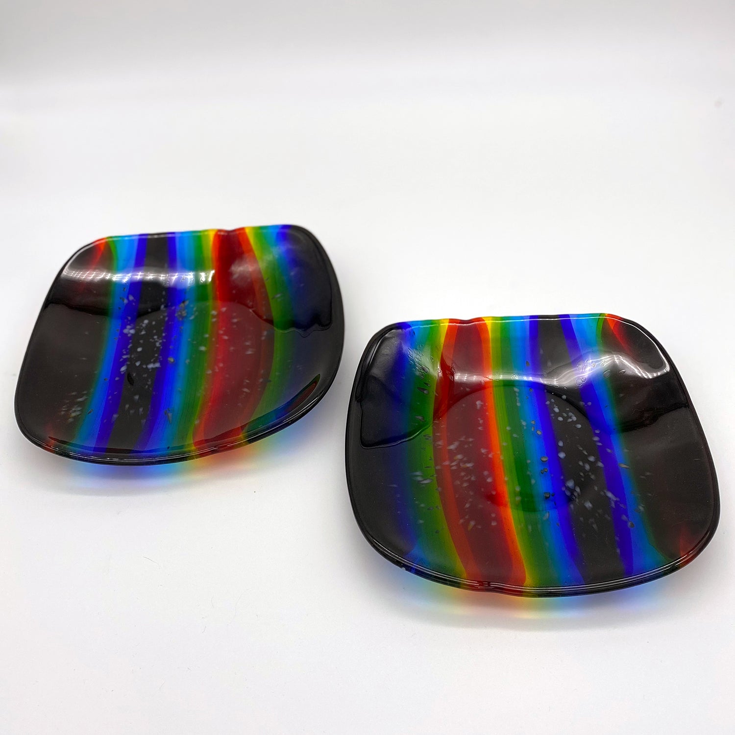 Serving Plates - One of a Kind, Deep Rainbow, 2 available