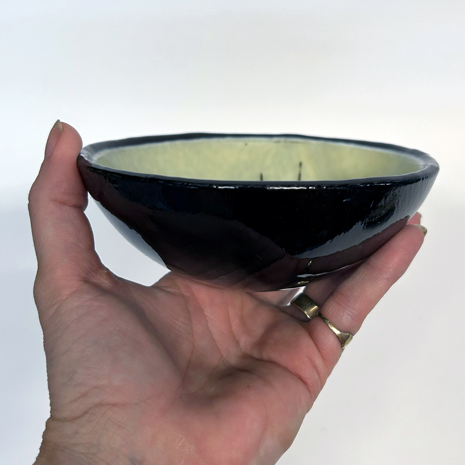 Crystals Fused Glass 5" Small Bowl
