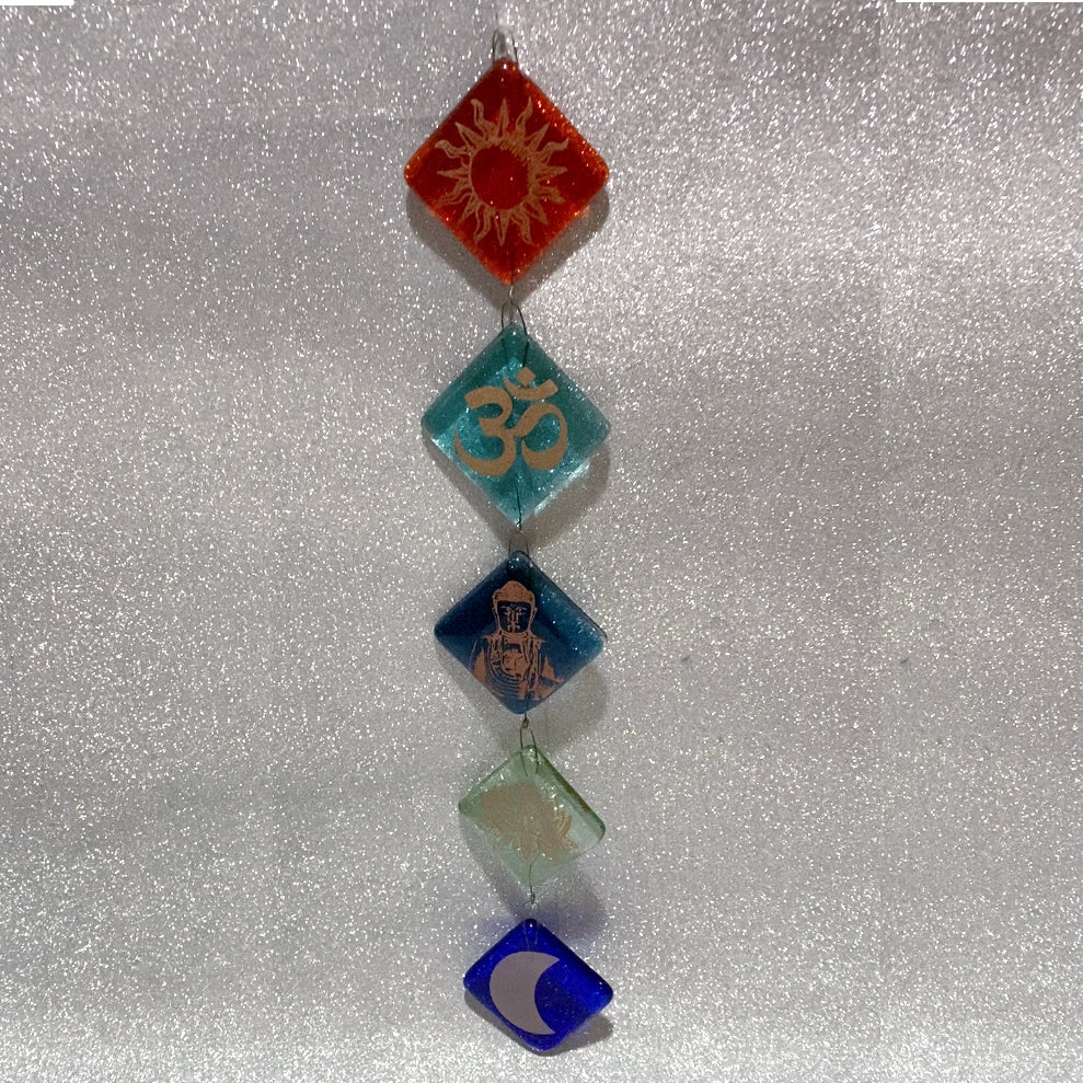 Custom Fused Glass 1.75" Sun Catcher