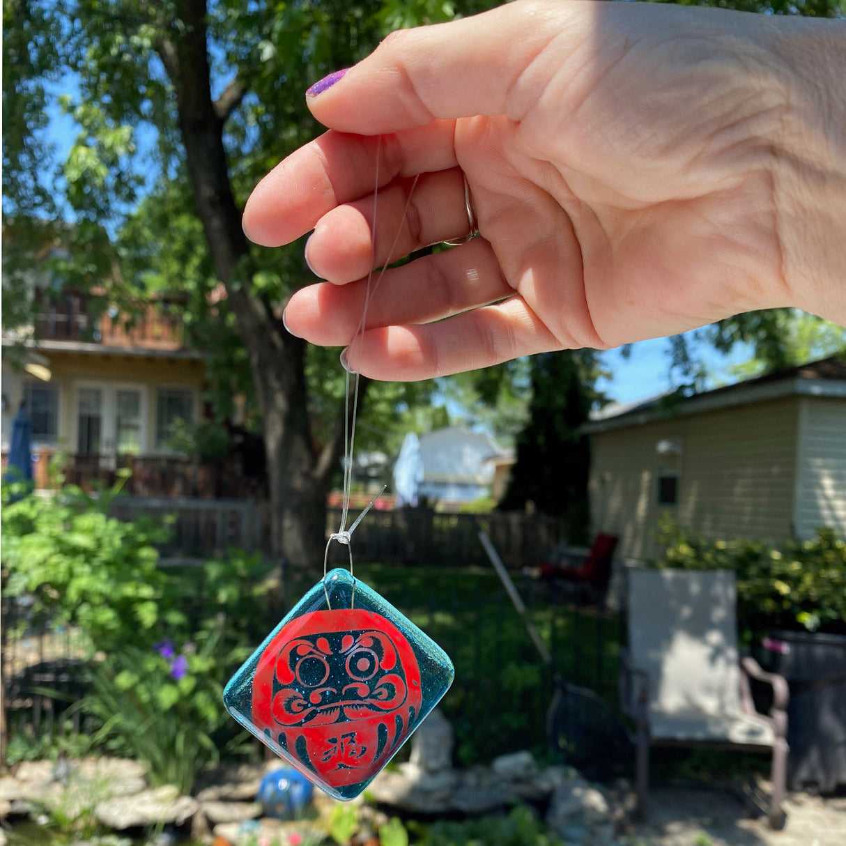 Daruma Single Sun Catcher