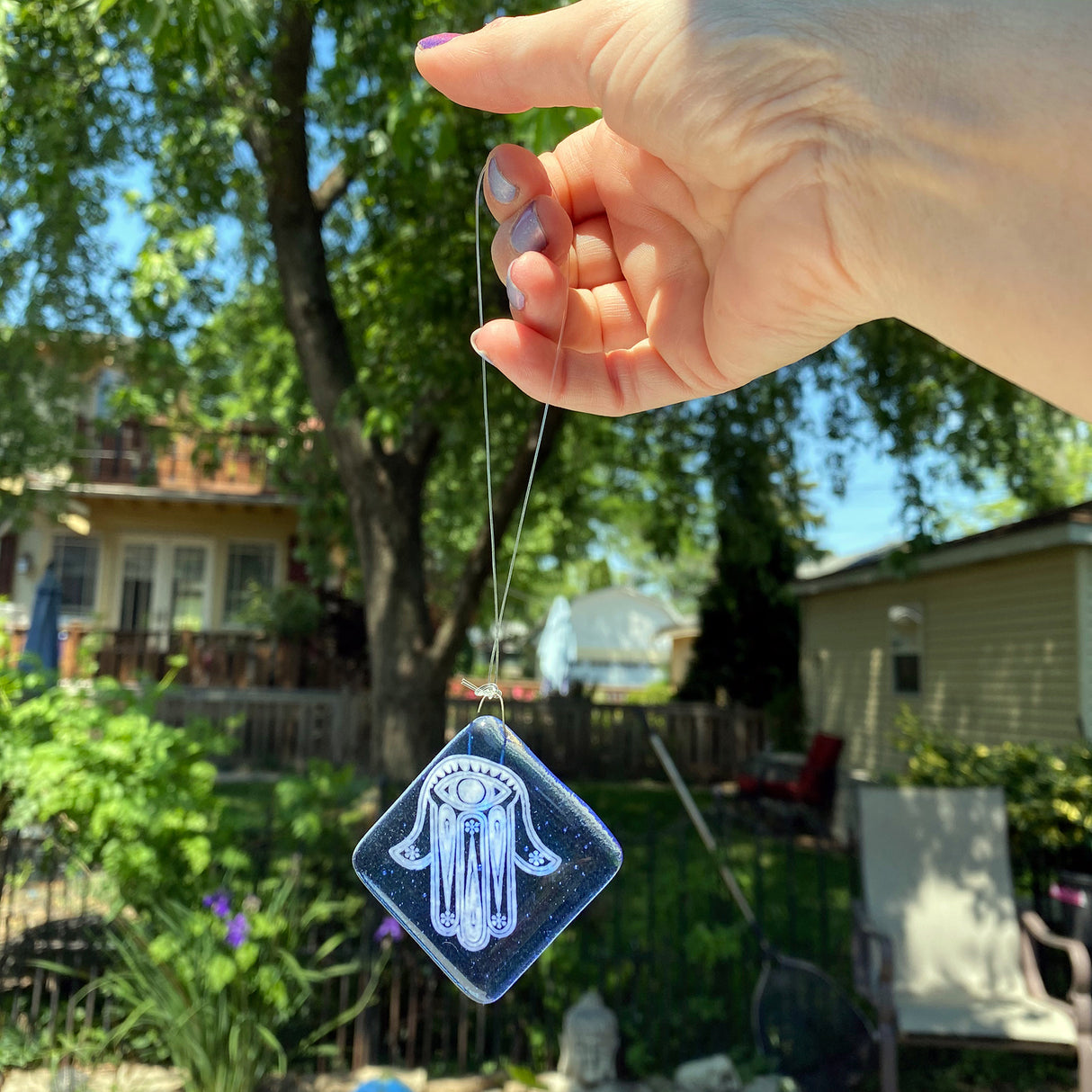 Hamsa Single Sun Catcher