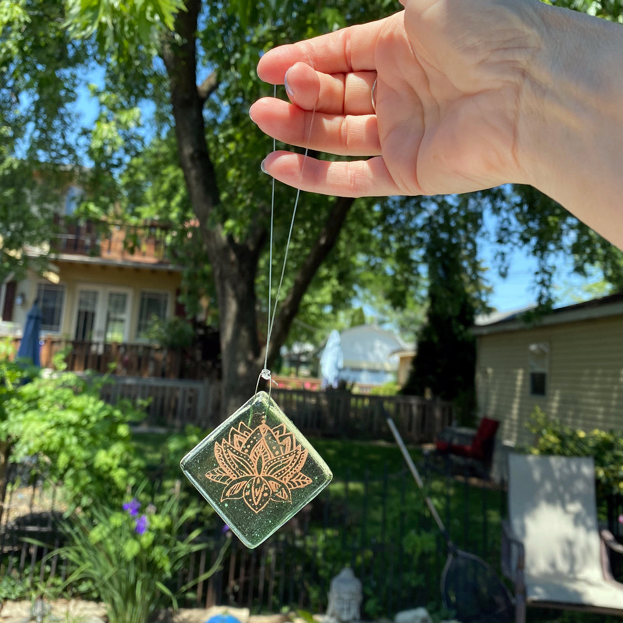 Lotus Single Sun Catcher