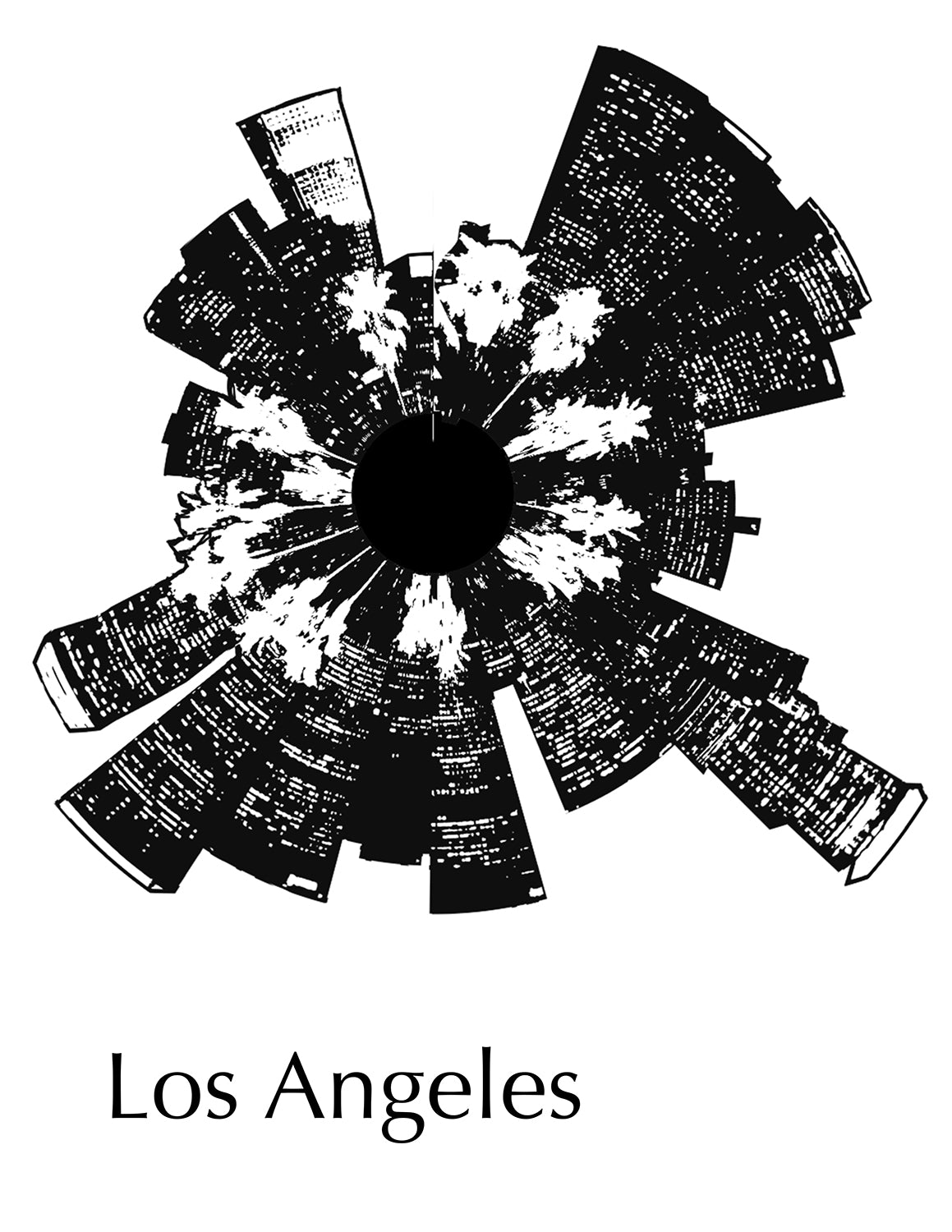 Custom Large City Skyline Bowl Made to Order