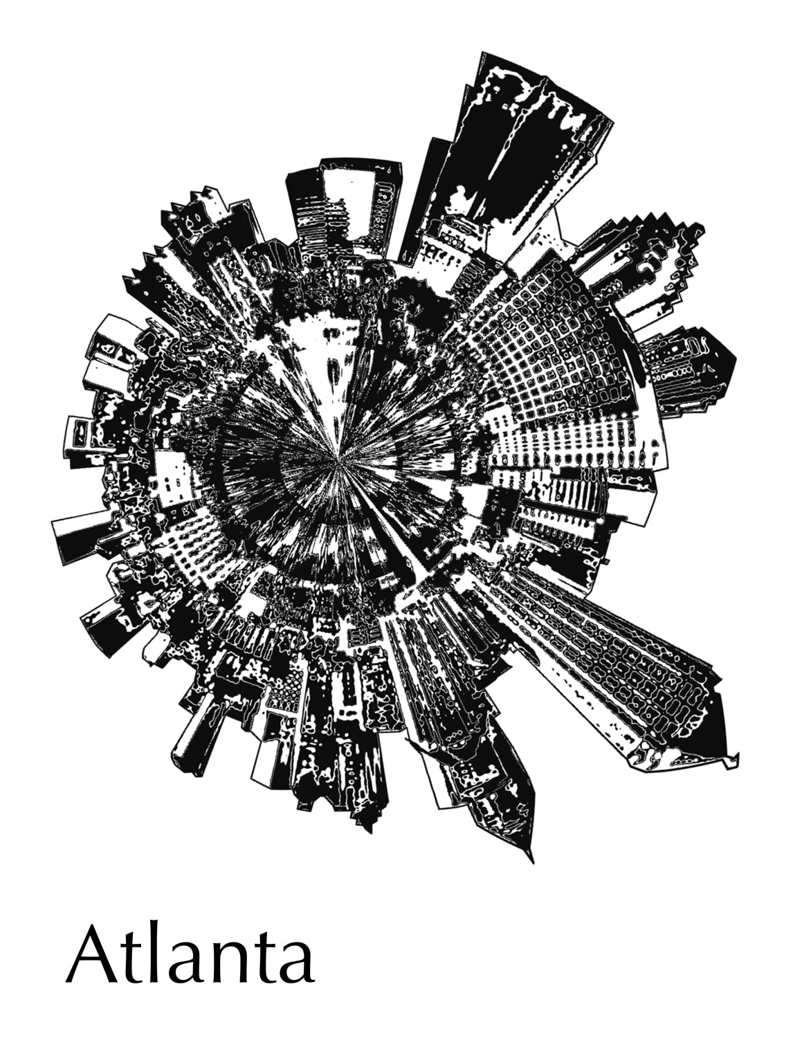 Custom Large City Skyline Bowl Made to Order