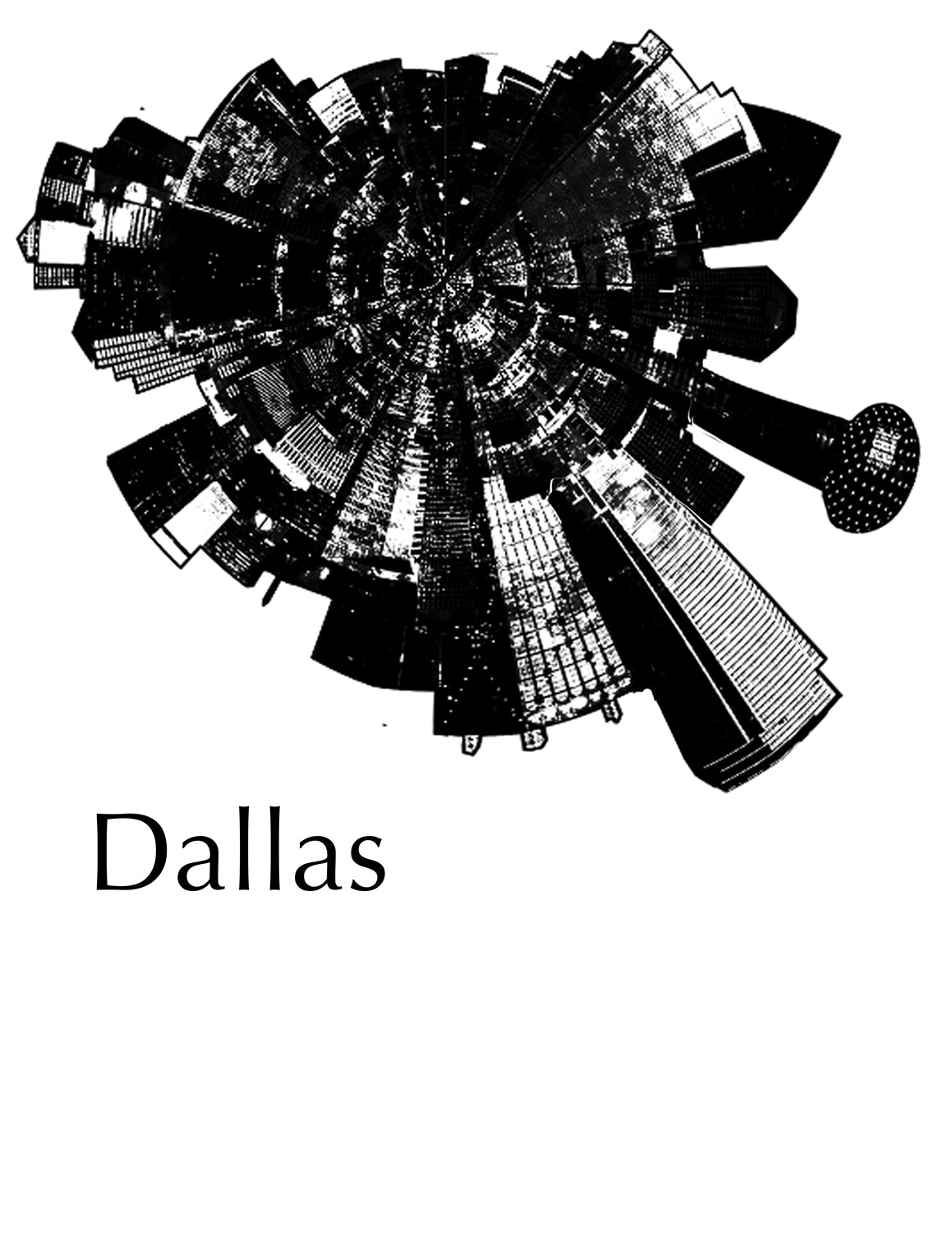 Custom Large City Skyline Bowl Made to Order