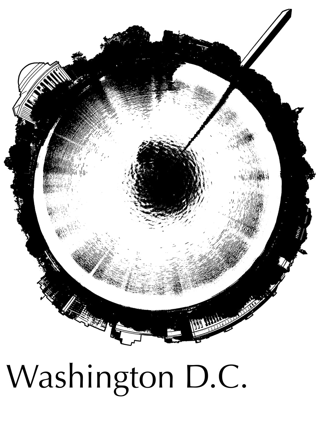 Custom Large City Skyline Bowl Made to Order