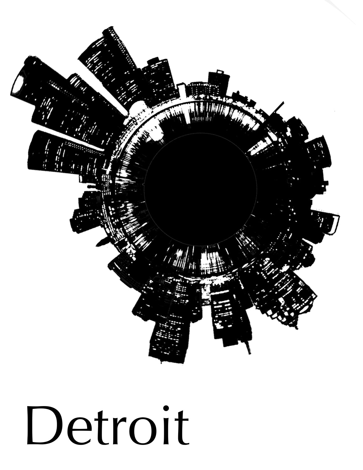 Custom Large City Skyline Bowl Made to Order