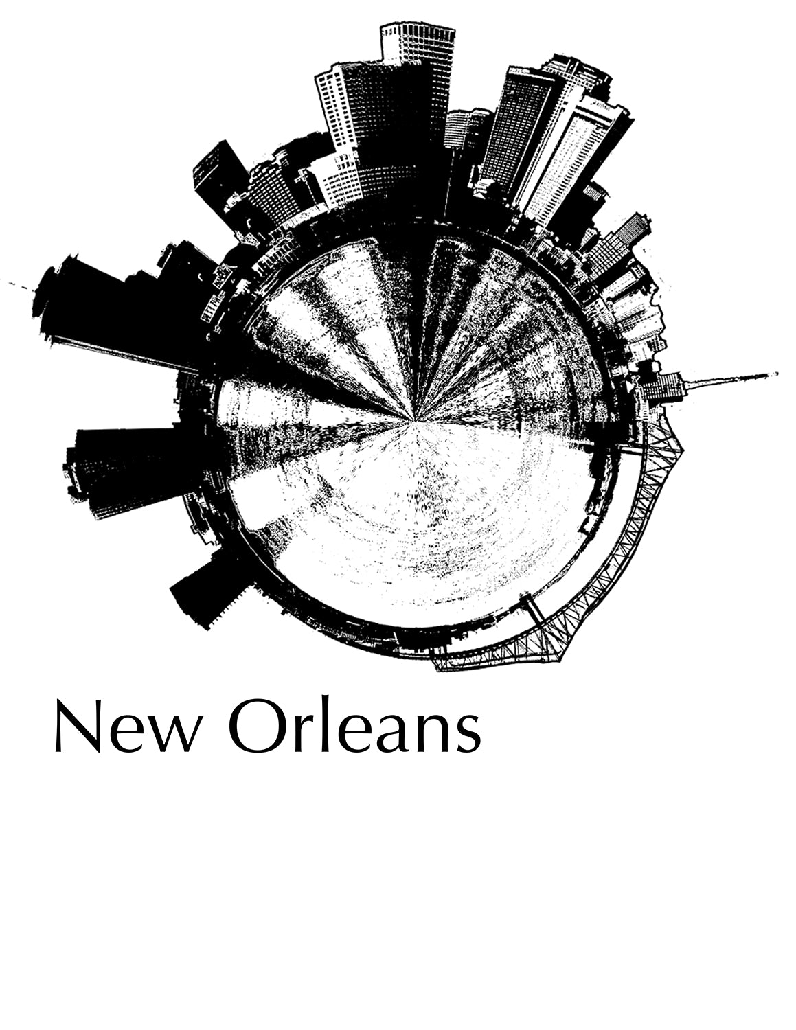 Custom Large City Skyline Bowl Made to Order