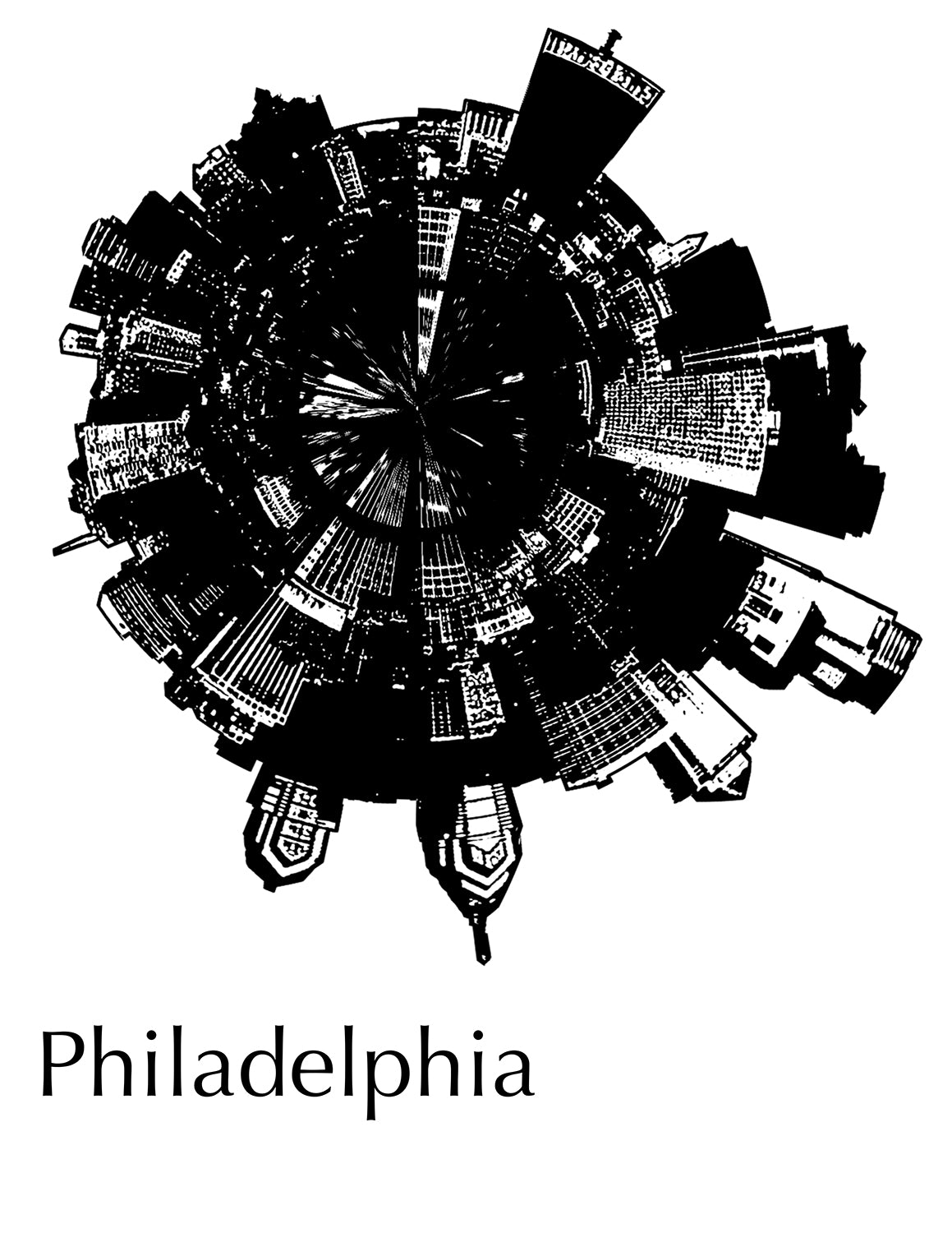 Custom Large City Skyline Bowl Made to Order