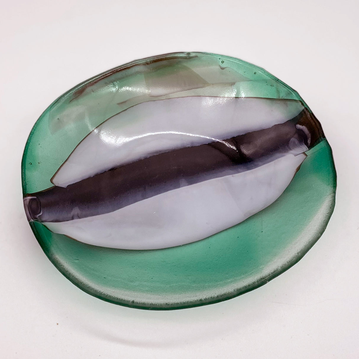 Little Bowl - One of a Kind, Emerald-White