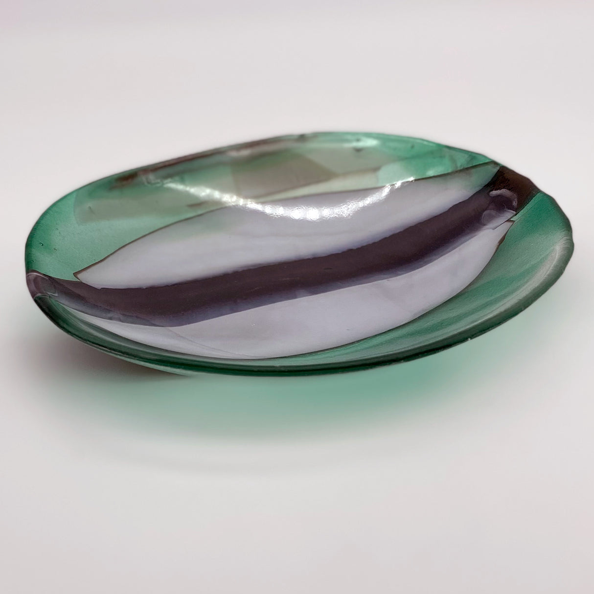 Little Bowl - One of a Kind, Emerald-White