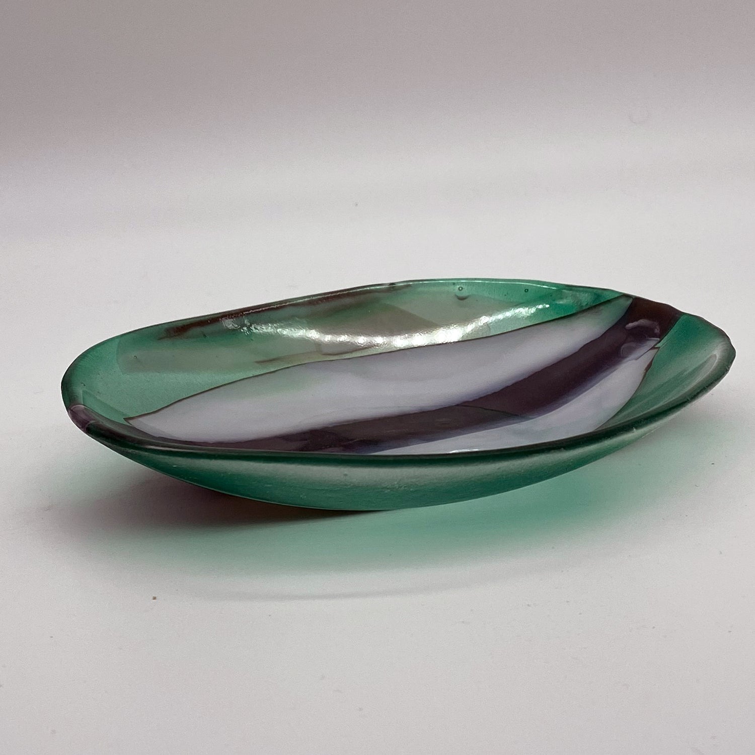 Little Bowl - One of a Kind, Emerald-White