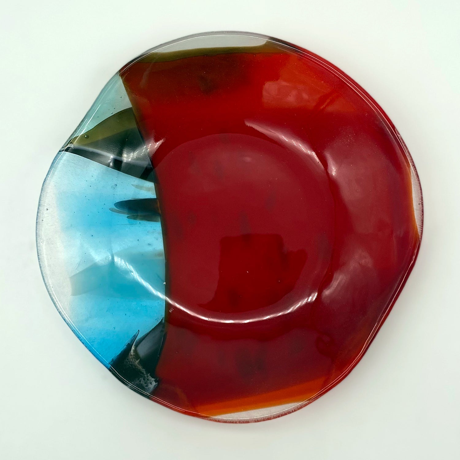 Little Bowl - One of a Kind, Red-Turquoise