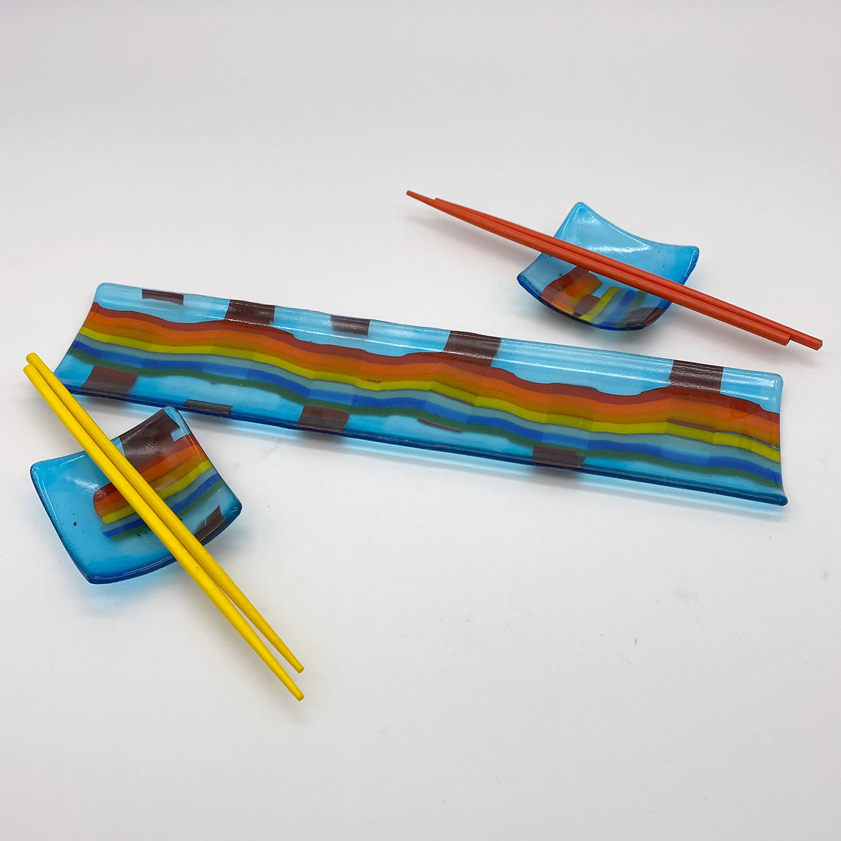 Sushi Platter - One of a Kind, Aqua Rainbow Wiggle