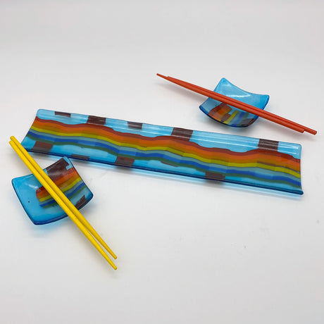 Sushi Platter - One of a Kind, Aqua Rainbow Wiggle