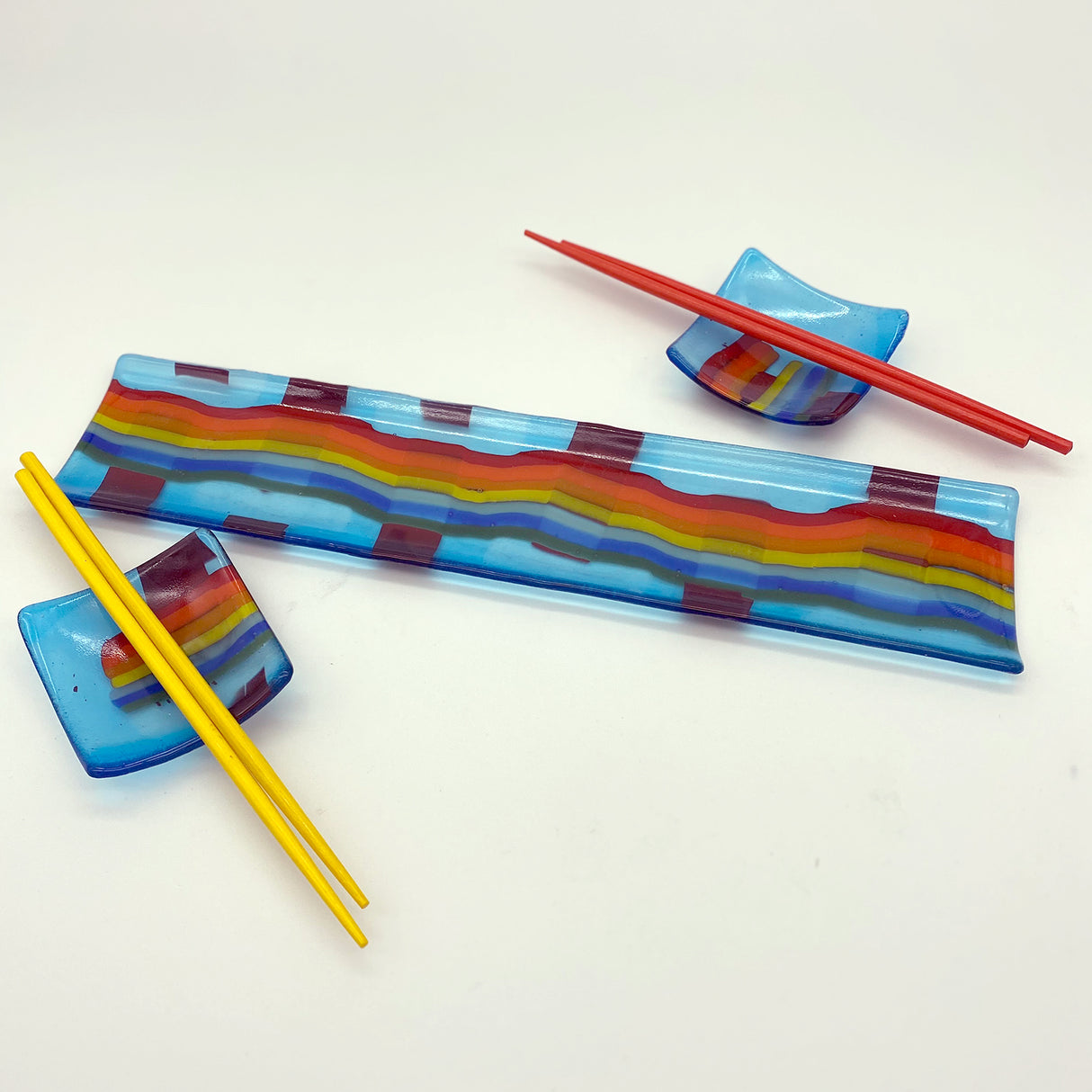 Sushi Platter - One of a Kind, Aqua Rainbow Wiggle