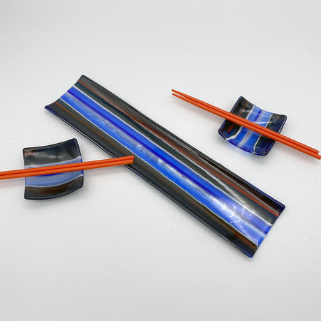 Sushi Platter - One of a Kind, Blue Stripes