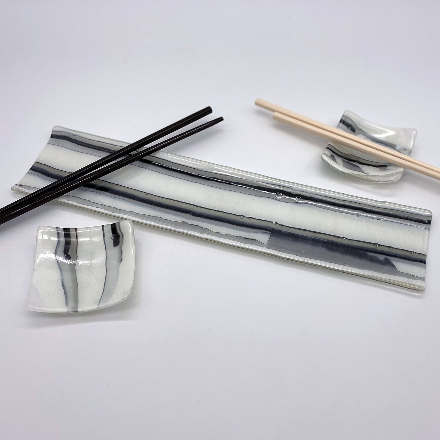 Sushi Platter - One of a Kind, White + Black Reactive