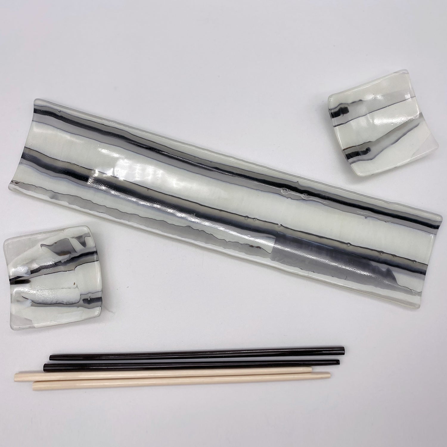 Sushi Platter - One of a Kind, White + Black Reactive