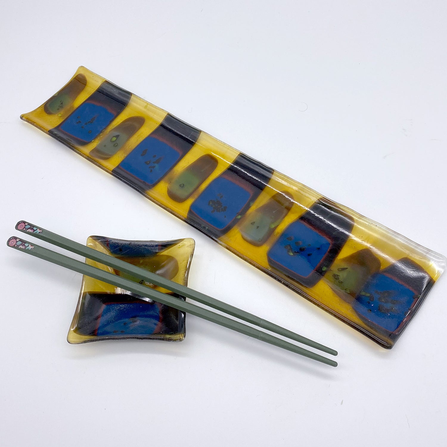 Sushi Platter - One of a Kind, Amber-Steel-Red