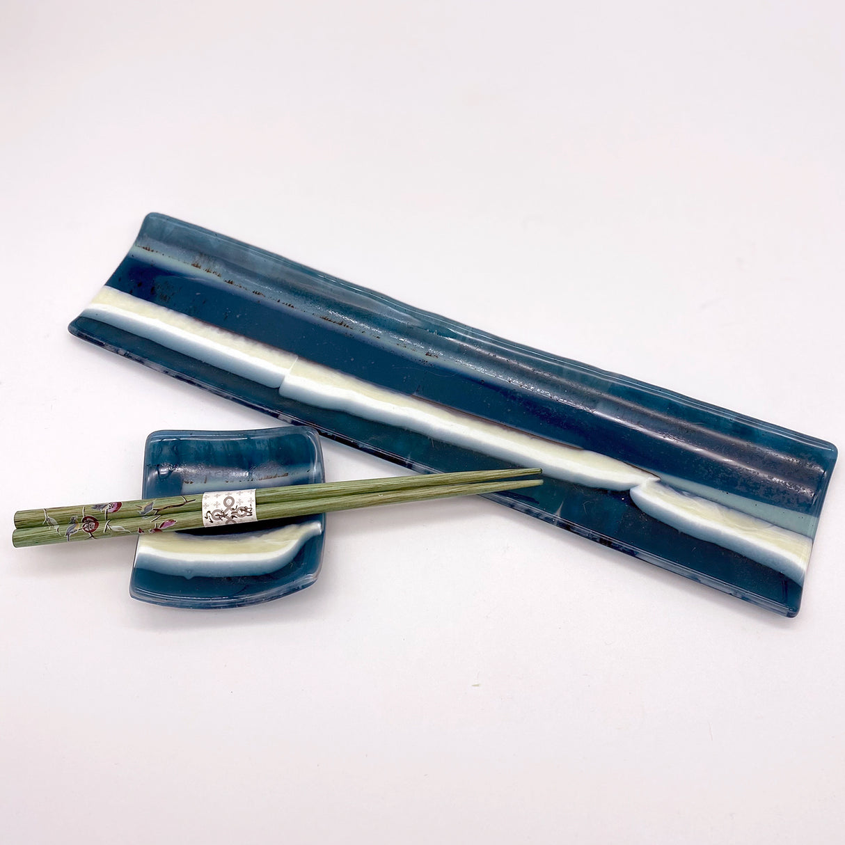 Sushi Platter - One of a Kind, Sea Blue-Ivory