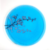 Cherry Blossom Fused Glass Large Round Serving Platter * Made to order