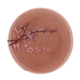 Cherry Blossom Fused Glass Large Round Serving Platter * Made to order