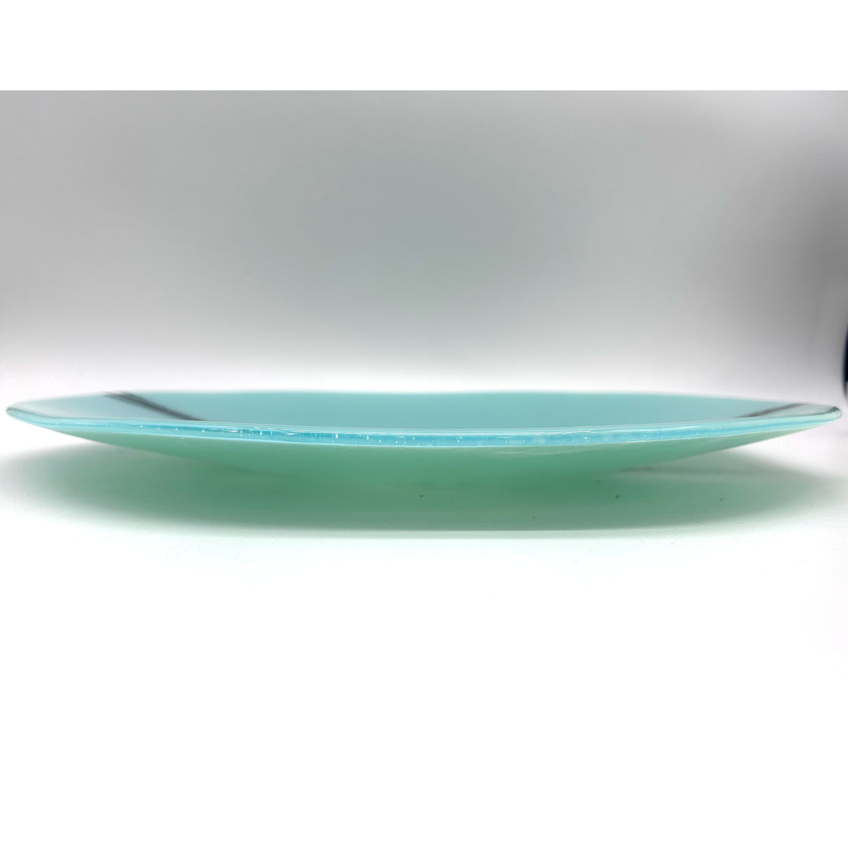 Crow Fused Glass Large Round Serving Platter * Made to order