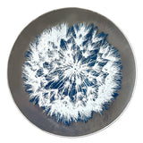 Dandelion Fused Glass Large Round Serving Platter * Made to order
