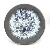 Dandelion Fused Glass Large Round Serving Platter * Made to order