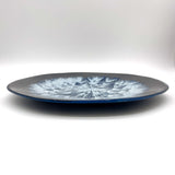 Dandelion Fused Glass Large Round Serving Platter * Made to order
