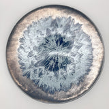 Dandelion Fused Glass Large Round Serving Platter * Made to order