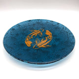 Koi Fused Glass Large Round Serving Platter * Made to order