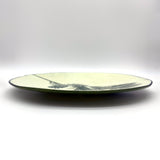 Pine Bough Fused Glass Large Round Serving Platter * Made to order