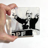 Tim Walz Fused Glass Single Coaster