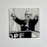Tim Walz Fused Glass Single Coaster