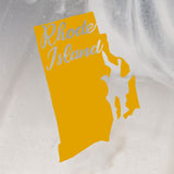 US States Fused Glass 4" Single Coaster - Rainbow Pride or Single Color Background - made to order