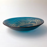 Agate Fused Glass Large 13" Serving Bowl