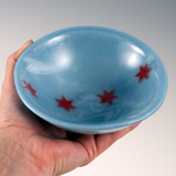 Chicago Flag Fused Glass 5" Small Bowl