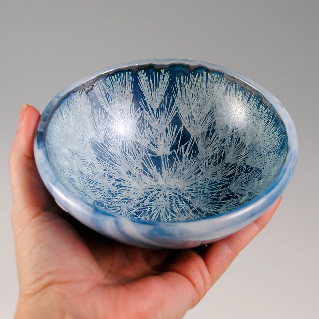 Dandelion Fused Glass 5" Small Bowl