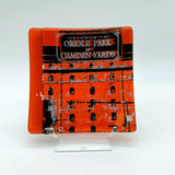 Baltimore Camden Yards 4.5" Handmade Fused Glass Catch-all Dish